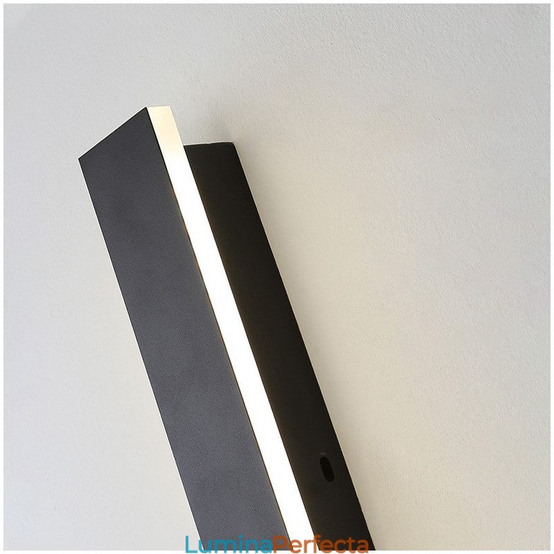 Aplică de perete modernă lungă de exterior aplice de perete IP 44 pentru verandă, terasă, grădină
