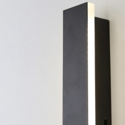 Aplică de perete modernă lungă de exterior aplice de perete IP 44 pentru verandă, terasă, grădină