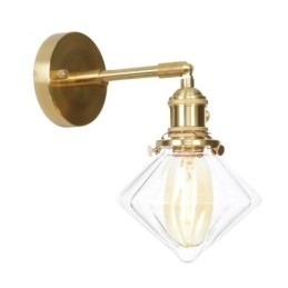 Lampă de perete modernă cu abajur din sticlă