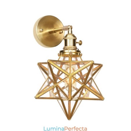 Lampă de perete modernă cu abajur din sticlă Lampă de perete modernă cu abajur din sticlă
