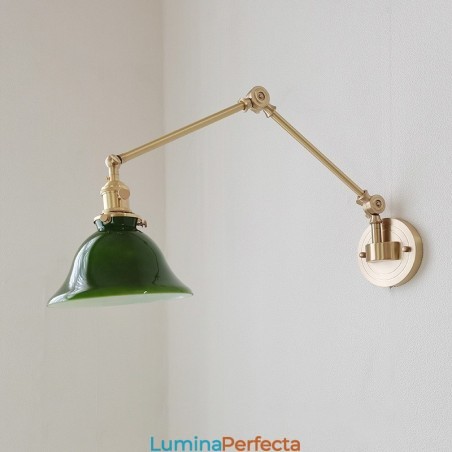 Lampă de perete modernă cu abajur din sticlă Lampă de perete modernă cu abajur din sticlă