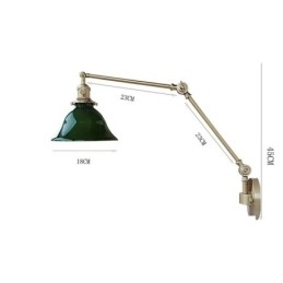 Lampă de perete modernă cu abajur din sticlă