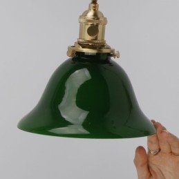 Lampă de perete modernă cu abajur din sticlă