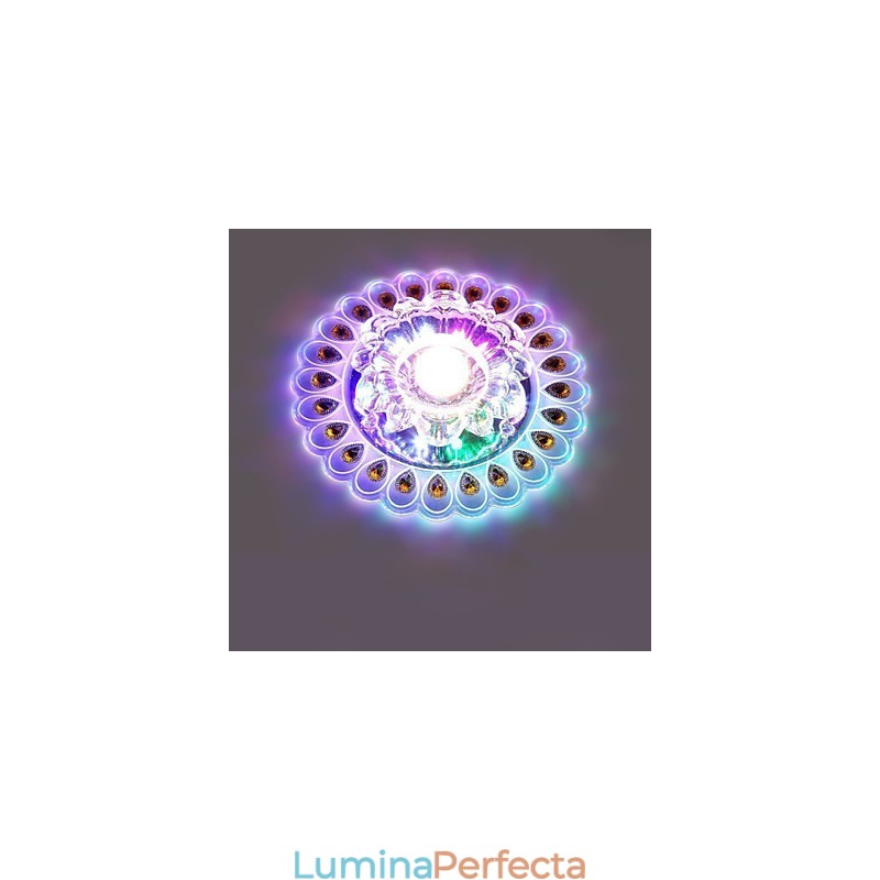 Plafoniera din cristal Spot SMD 3W Lampă creativă Tubă Lumină colorată în dom