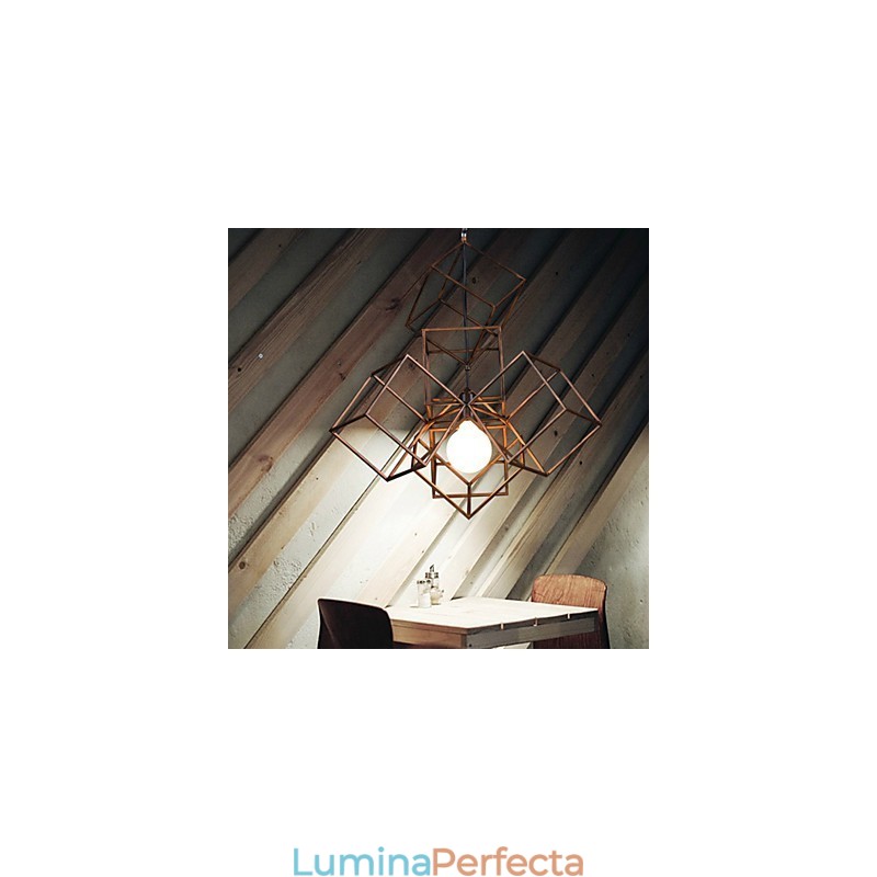 Pandantiv 1 Lumină Vintage Minimalist Fier Pictură Candelabru