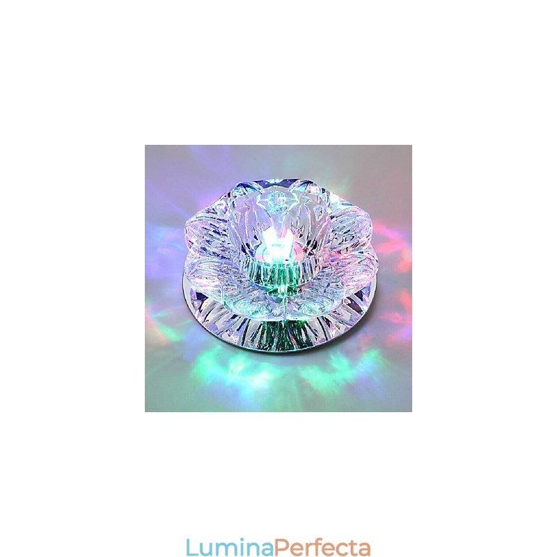 Plafoniera din cristal Spot SMD 3W Lampă creativă Tubă Lumină colorată în dom