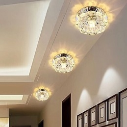 Plafoniera din cristal Spot SMD 3W Lampă creativă Tubă Lumină colorată în dom