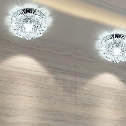 Plafoniera din cristal Spot SMD 3W Lampă creativă Tubă Lumină colorată în dom