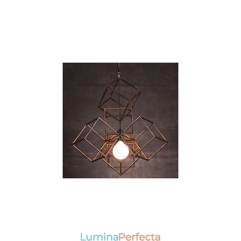 Pandantiv 1 Lumină Vintage Minimalist Fier Pictură Candelabru