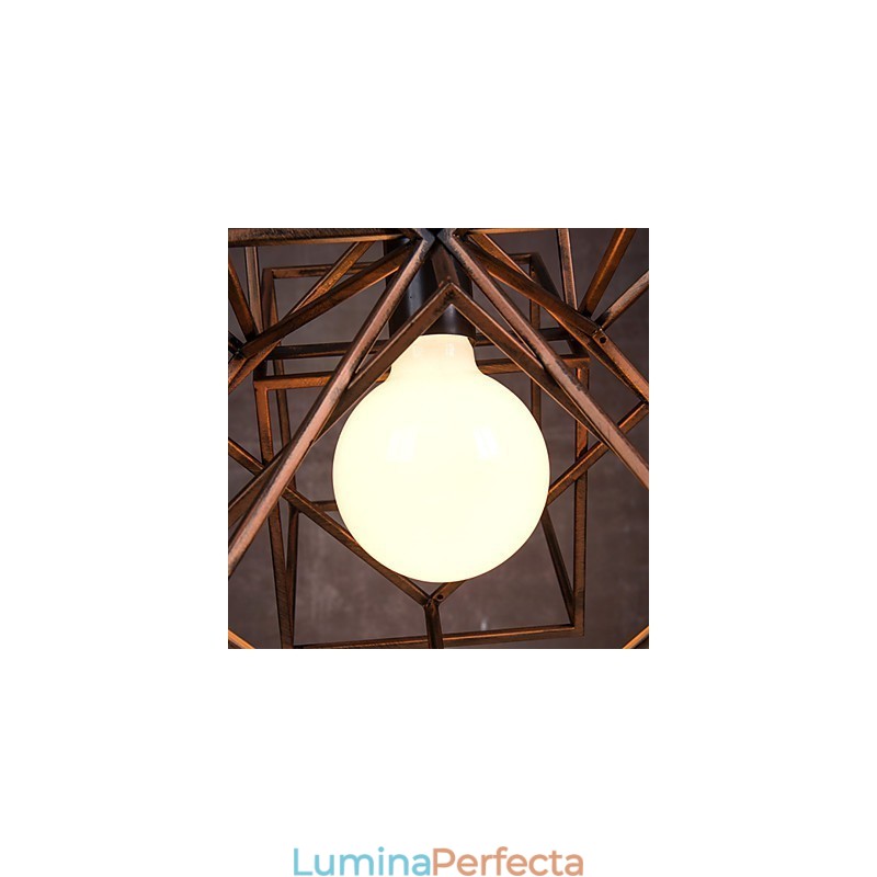 Pandantiv 1 Lumină Vintage Minimalist Fier Pictură Candelabru