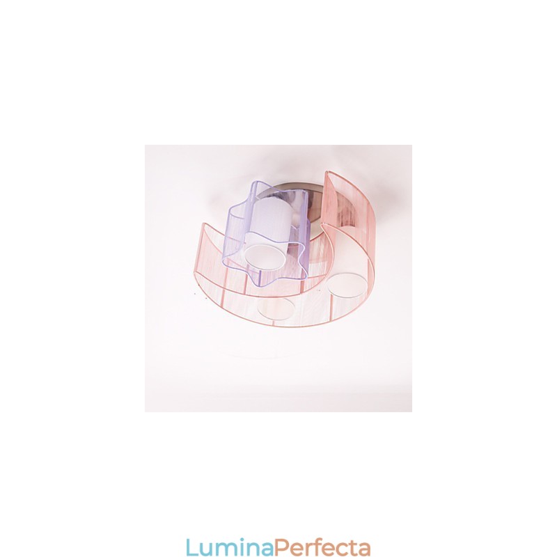 Drawing Line Stele Romantice The Moon Absorb Dome Light Lamp