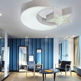 Montaj încastrat, metal modern, cu model de stea și lună