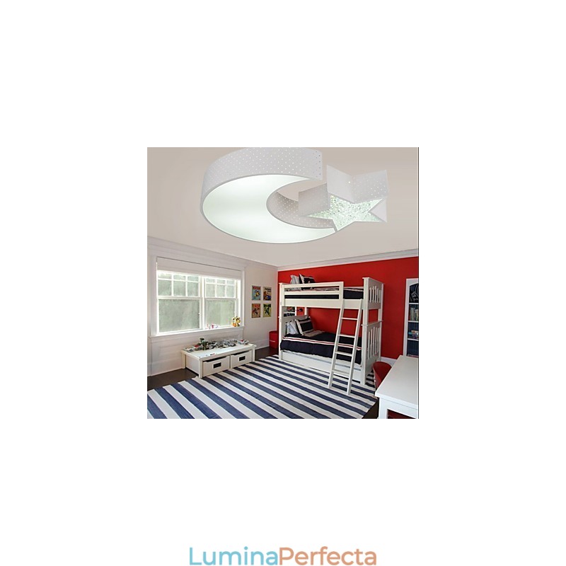 Montaj încastrat, metal modern, cu model de stea și lună