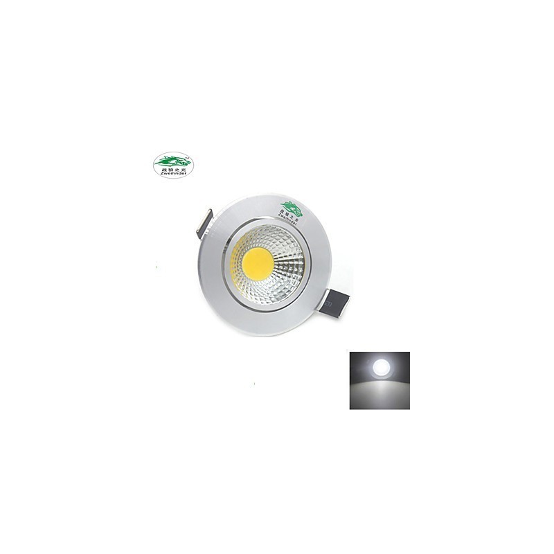4 bucăți Zweihnder 3W 300Lm COB Plafoniera Downlight Lumină albă caldă
