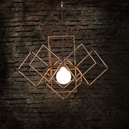 Pandantiv 1 Lumină Vintage Minimalist Fier Pictură Candelabru