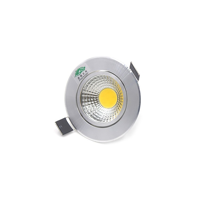 4 bucăți Zweihnder 3W 300Lm COB Plafoniera Downlight Lumină albă caldă