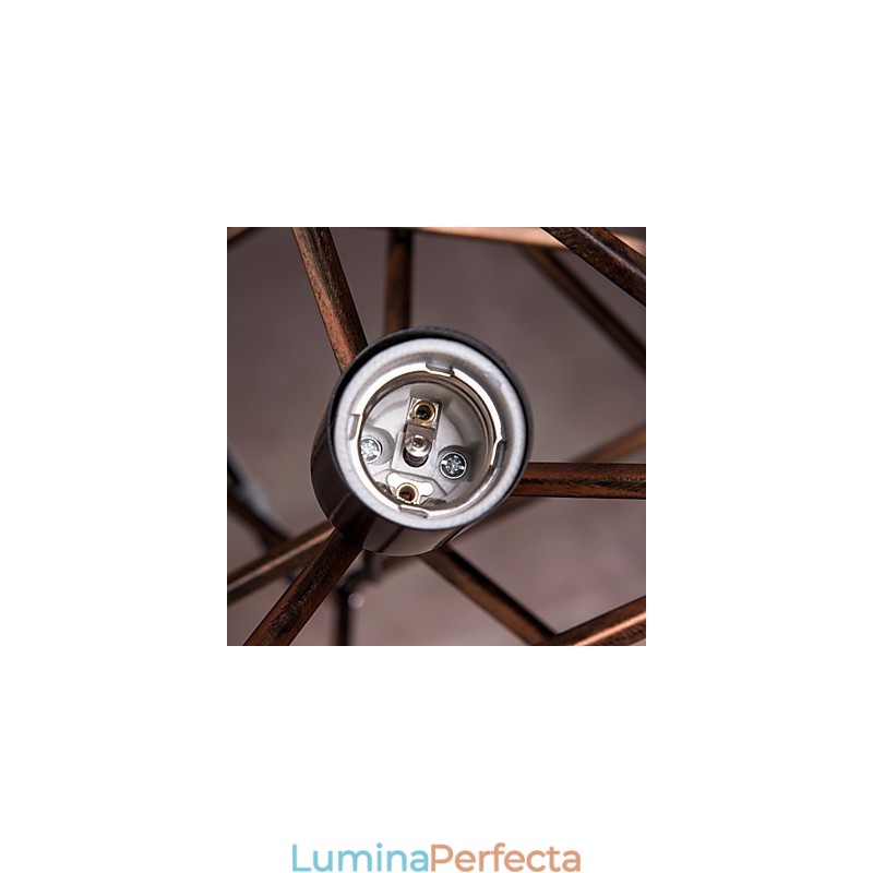 Pandantiv 1 Lumină Vintage Minimalist Fier Pictură Candelabru