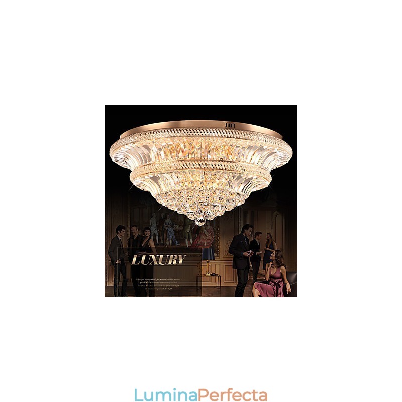Modern Luxury 9Modern Crystal Plafoniera Absorb Dom Light Diametru 80CM