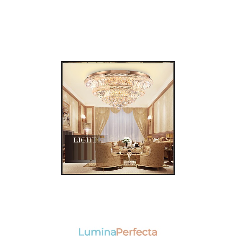 Modern Luxury 9Modern Crystal Plafoniera Absorb Dom Light Diametru 80CM