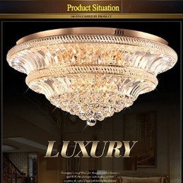 Modern Luxury 9Modern Crystal Plafoniera Absorb Dom Light Diametru 80CM