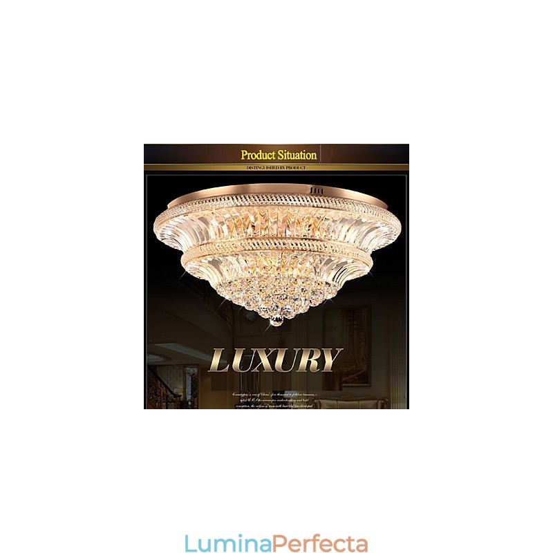 Modern Luxury 9Modern Crystal Plafoniera Absorb Dom Light Diametru 80CM