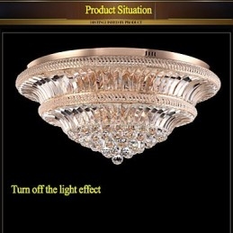 Modern Luxury 9Modern Crystal Plafoniera Absorb Dom Light Diametru 80CM