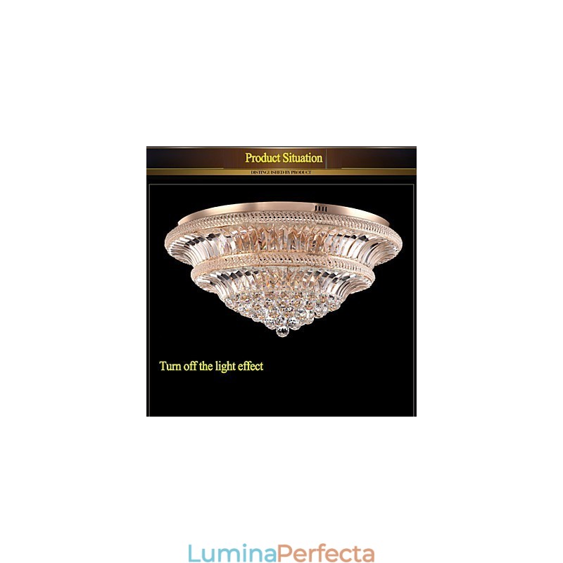 Modern Luxury 9Modern Crystal Plafoniera Absorb Dom Light Diametru 80CM
