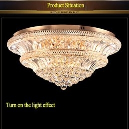 Modern Luxury 9Modern Crystal Plafoniera Absorb Dom Light Diametru 80CM