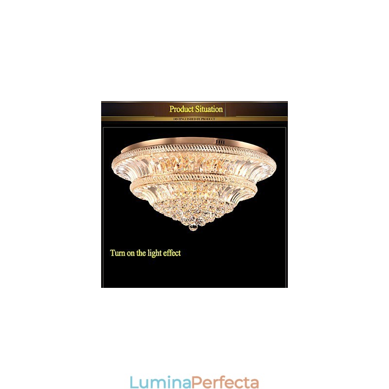 Modern Luxury 9Modern Crystal Plafoniera Absorb Dom Light Diametru 80CM