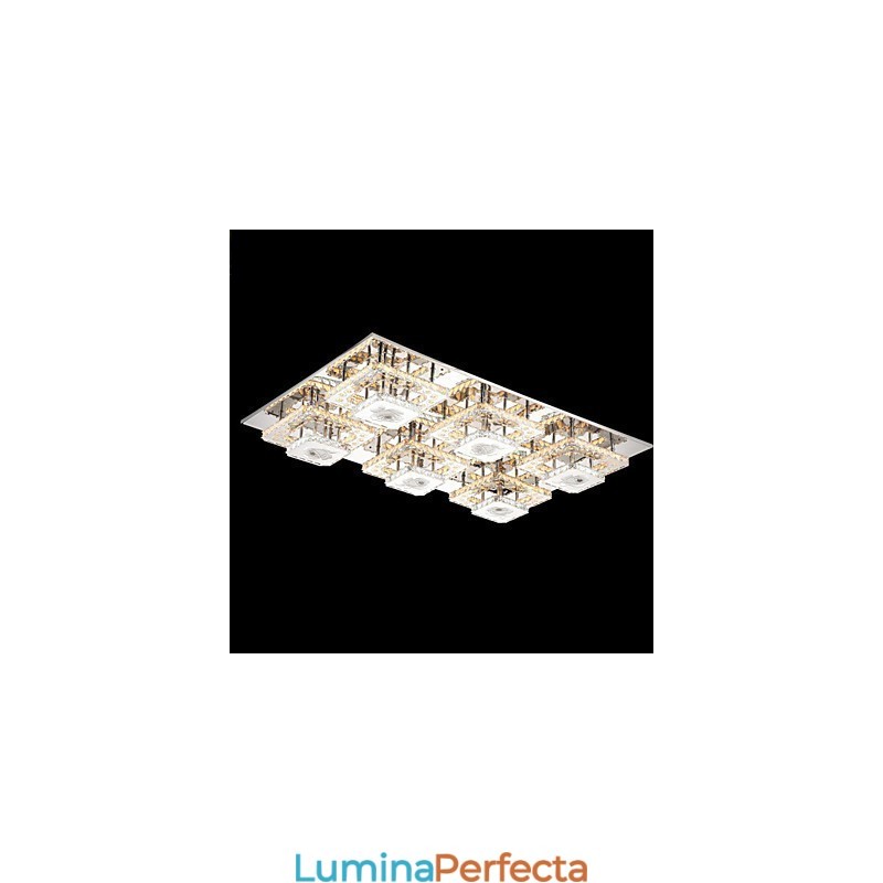 Pat de locuit modern contemporan din cristal montat la nivel pentru copii