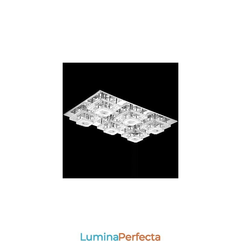 Pat de locuit modern contemporan din cristal montat la nivel pentru copii