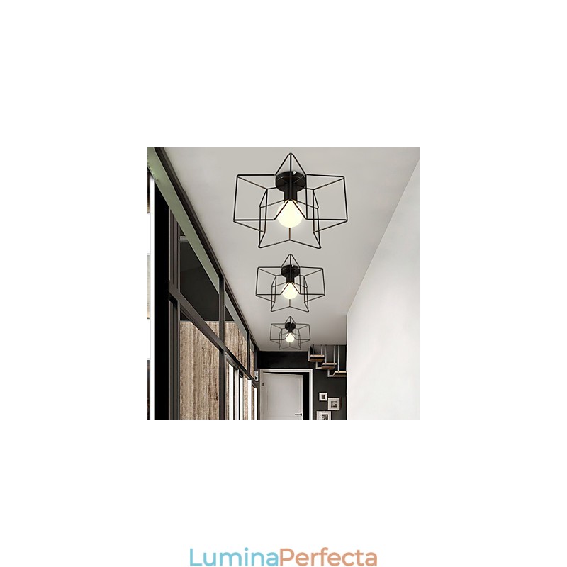 Lumini creative moderne pe verandă Pentagram pentru a absorbi lumina cupolului