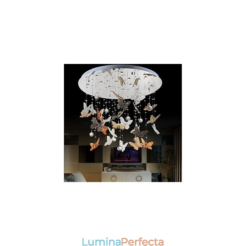 Lampă de cristal Lampă circulară de cristal Fluture