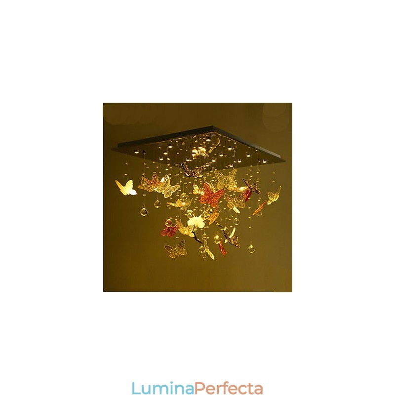 Lampă de cristal Lampă circulară de cristal Fluture
