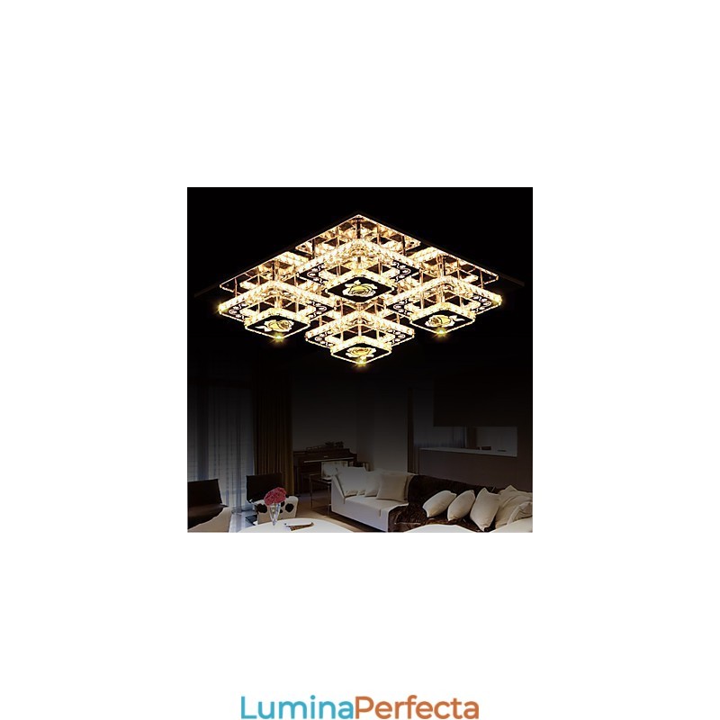 Pat de locuit modern contemporan din cristal montat la nivel pentru copii