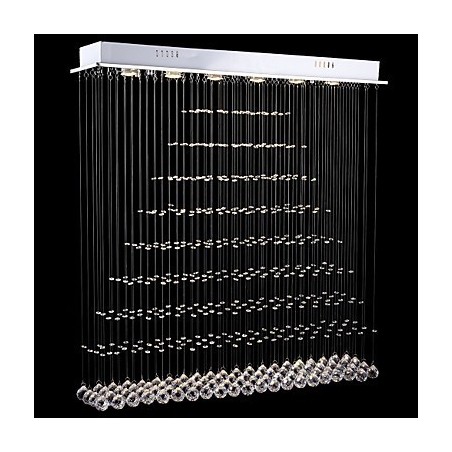 Candelabru de cristal dreptunghiular Lumini Plafon suspendat Iluminat Lămpi Corpuri Candelabru de cristal dreptunghiular Lumini Plafon suspendat Iluminat Lămpi Corpuri