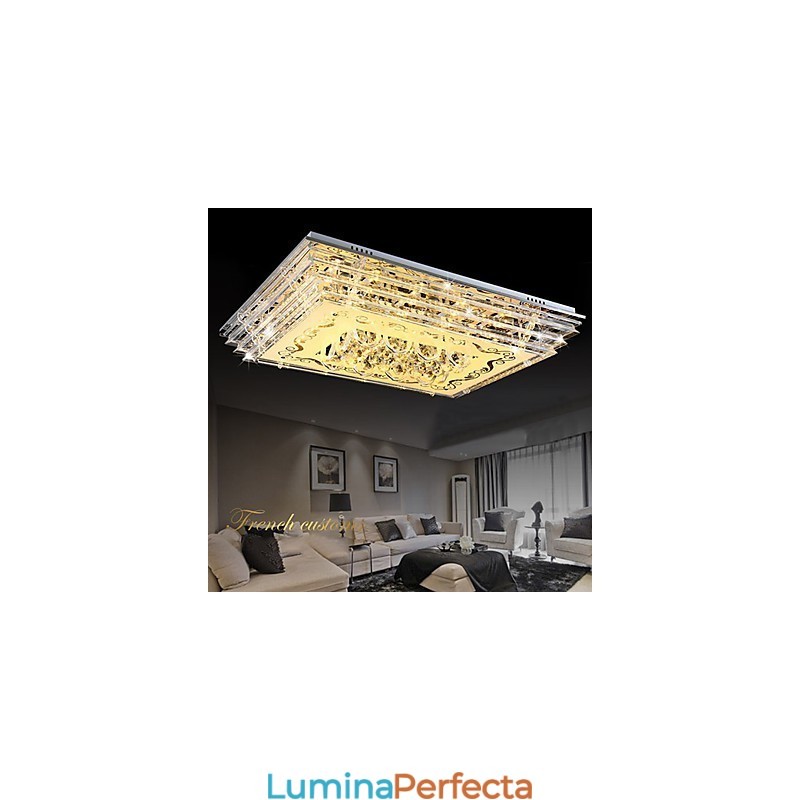 Lumină în trei culori cu montare încasată, cu telecomandă, sticlă modernă și contemporană