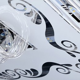 Lumină în trei culori cu montare încasată, cu telecomandă, sticlă modernă și contemporană