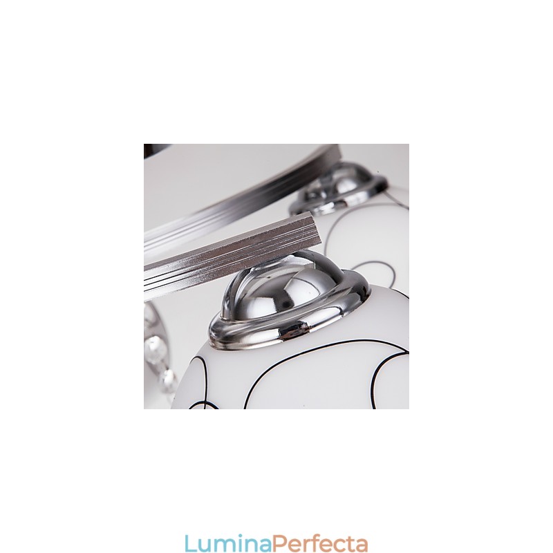 Candelabru Modern Crystal Living 8 lumini