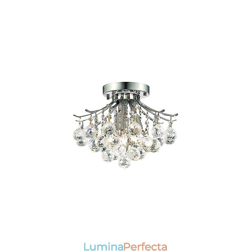 Lumini moderne cu 3 lumini, cu pere de cristal