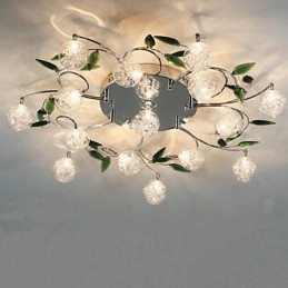 Lampă de tavan cristal verde Round Air Lights lampă lampă Fier