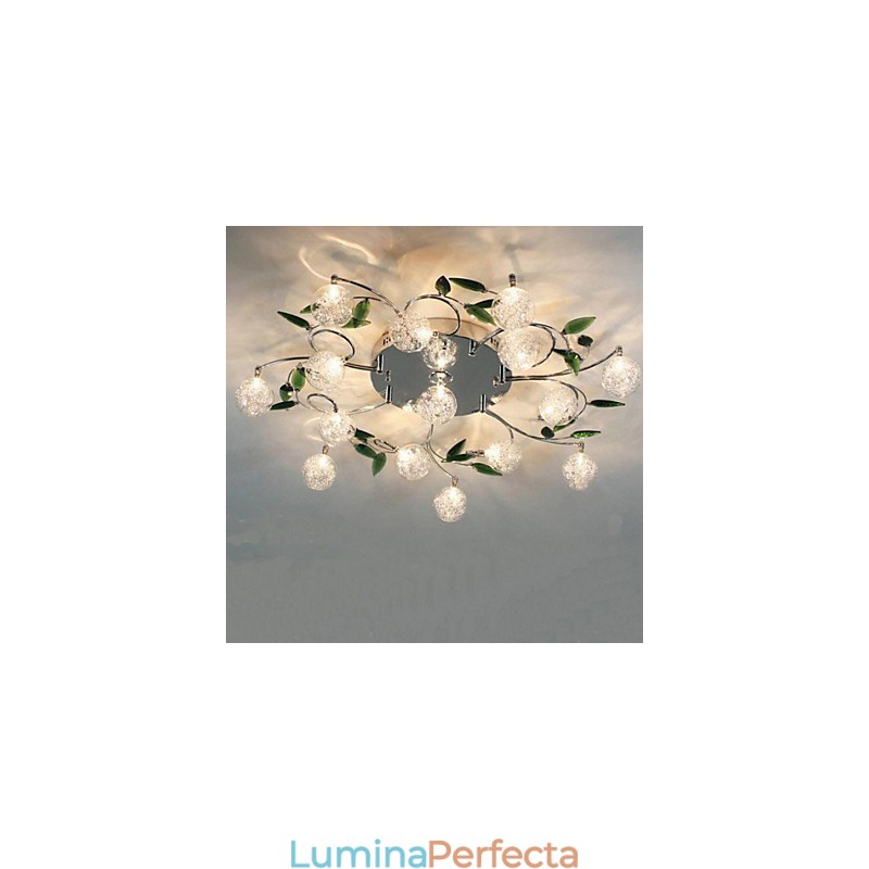 Lampă de tavan cristal verde Round Air Lights lampă lampă Fier