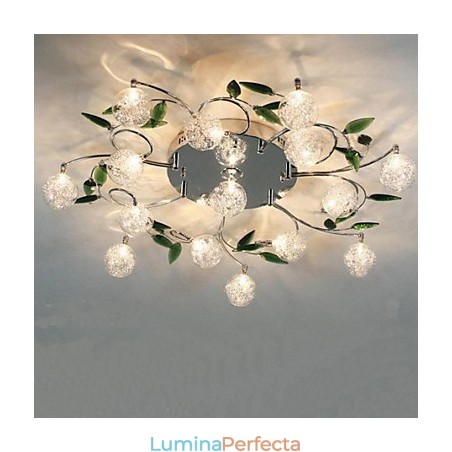 Lampă de tavan cristal verde Round Air Lights lampă lampă Fier