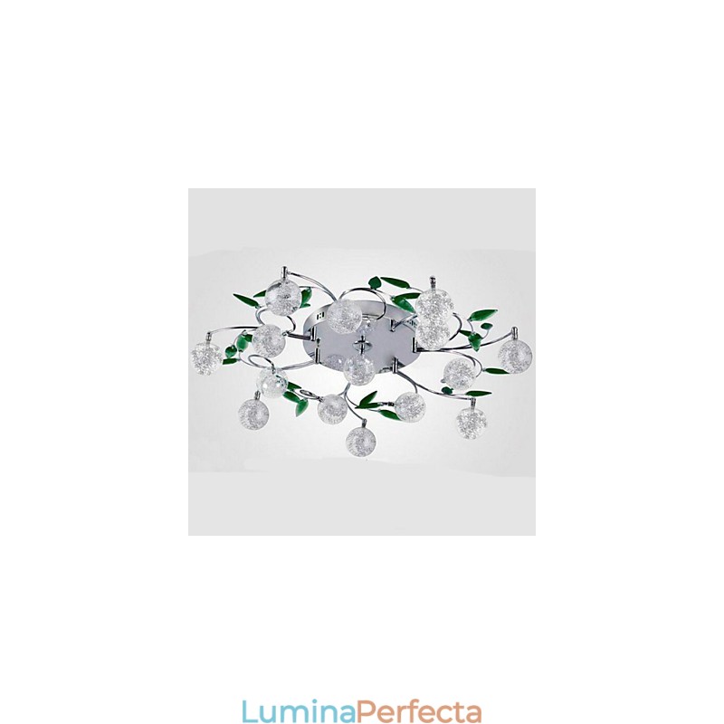 Lampă de tavan cristal verde Round Air Lights lampă lampă Fier