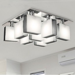 Montaj încastrat din metal cromat modern și contemporan
