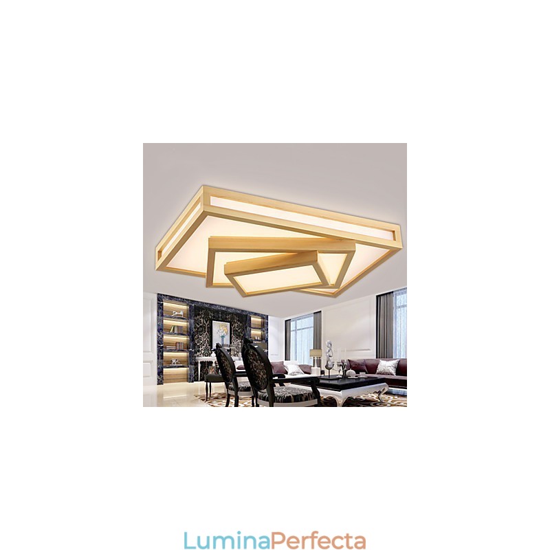 Pictură în stil mini modern contemporan, lemn, bambus, montaj încastrat