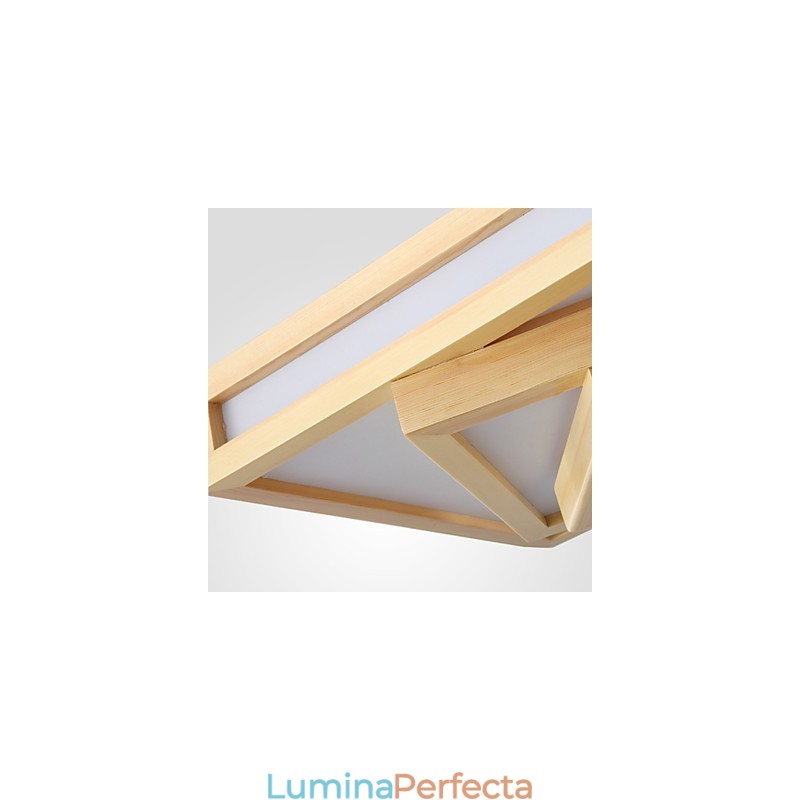 Pictură în stil mini modern contemporan, lemn, bambus, montaj încastrat