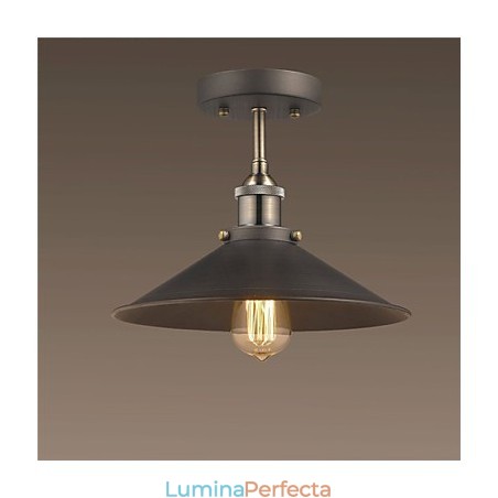 Plafoniera vintage Mini Edison cu 1 lumină, metal, montaj încastrat Plafoniera vintage Mini Edison cu 1 lumină, metal, montaj încastrat