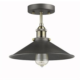 Plafoniera vintage Mini Edison cu 1 lumină, metal, montaj încastrat