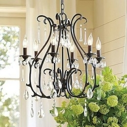 Candelabru modern cu 6 lumini de cristal Caracteristică lumânare